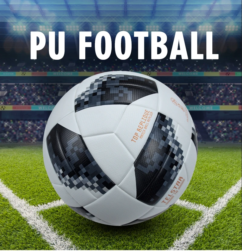 High Quality Explosive goods Size 5 PU Thermal bonding Football High elasticity Soccer Ball For Match /Training with Good price