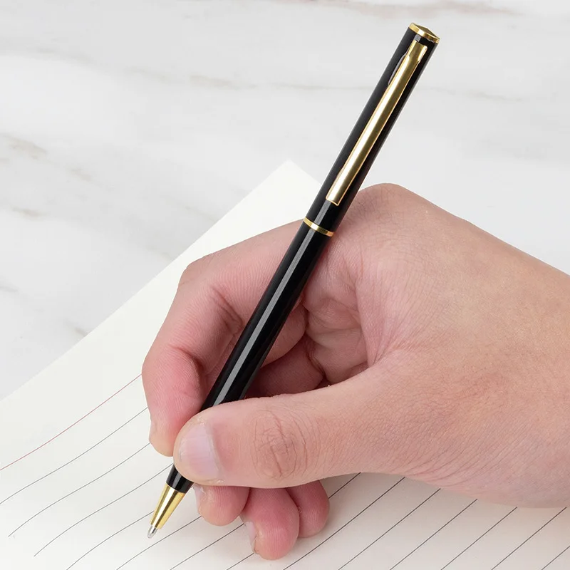 Hot Sells Hotel Use Gify Twist Action Metal Slim Silver Fine Cross Roller Ballpoint Pen With Custom logo