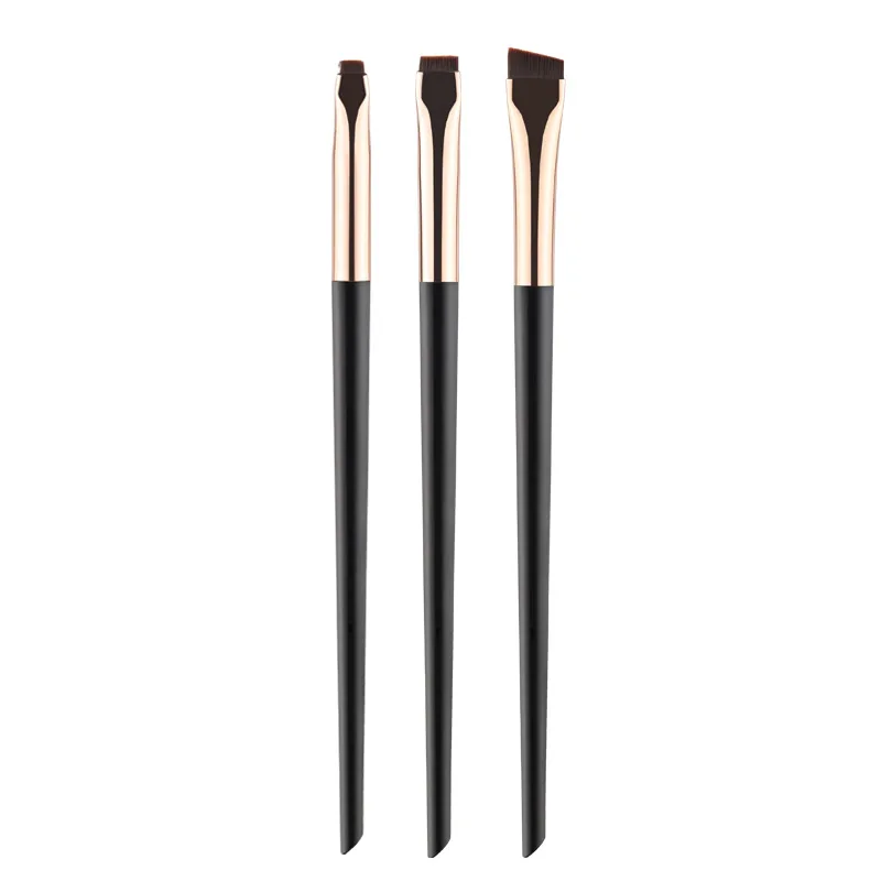 Feiyan Wholesale Custom Single Flat Eyeliner Makeup Brush Professional Cosmetics High Synthetic End Hair Eyebrow Definer Brushes