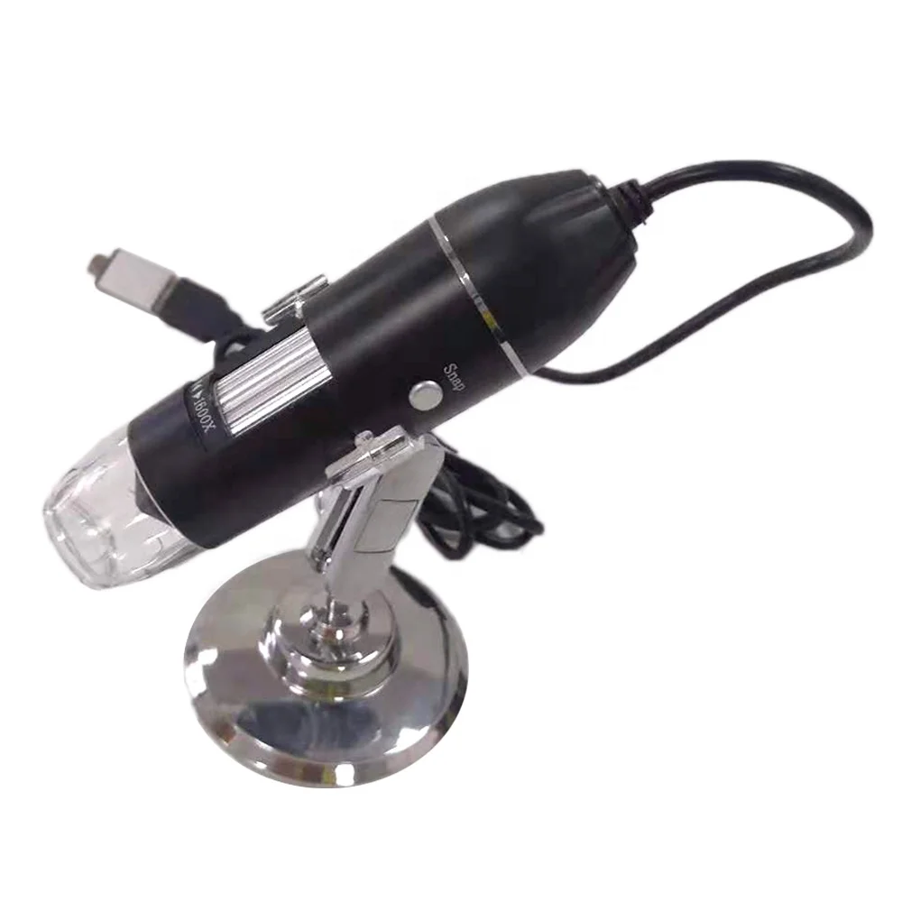Portable 3 in 1 USB Type-C Micro Interface Electron Microscopes With 8 LEDs Bracket Digital USB Microscope Price