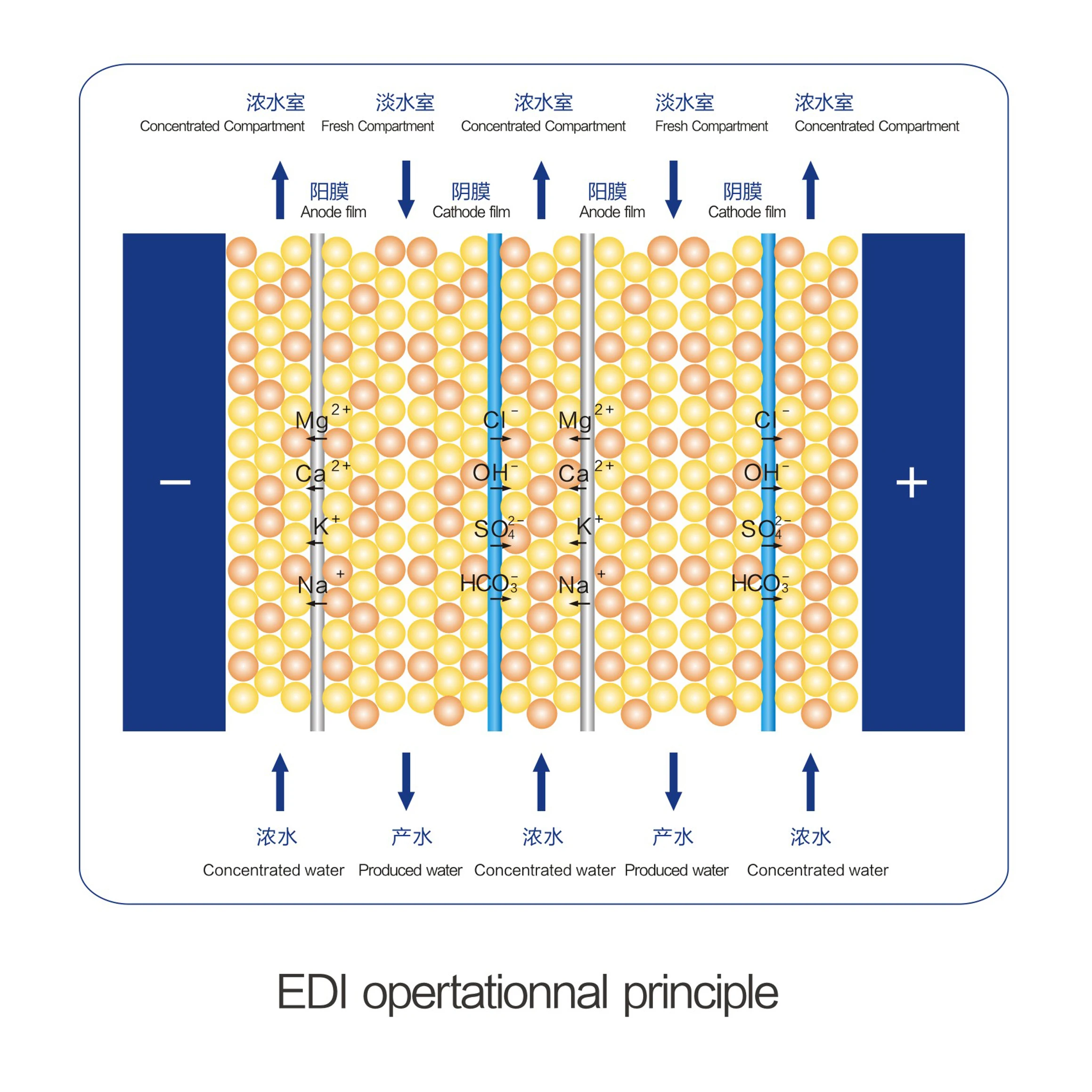 EDI Module Two-Stage Reverse Osmosis Vehicle Urea Production Ultra Pure Water Treatment Equipment Power Supply Edi