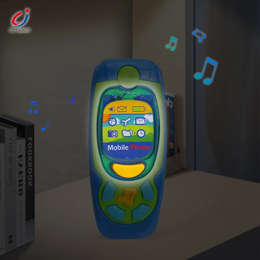 Chengji plastic mobile phone toys hot sale gift battery operated lighting music cellphone keys set baby car key toy
