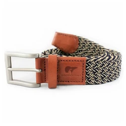 Wholesale Custom Unisex Canvas Stretch Braided Elastic Belt Men Woven Elastic Stretch Belt Women Braided Fabric Elastic Belt