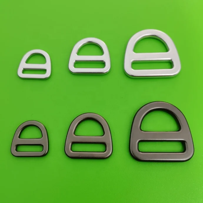 Custom aluminum dog collar D ring Triangle ring pet harness hardware 16mm 20mm 25mm