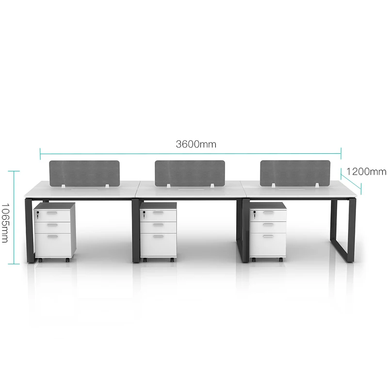 Good price call center 6 people cubicle office workstation for Philippines market