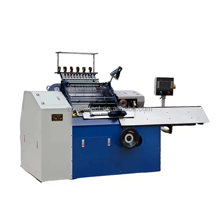 semi-automatic programmable thread  book binding sewing machine for books