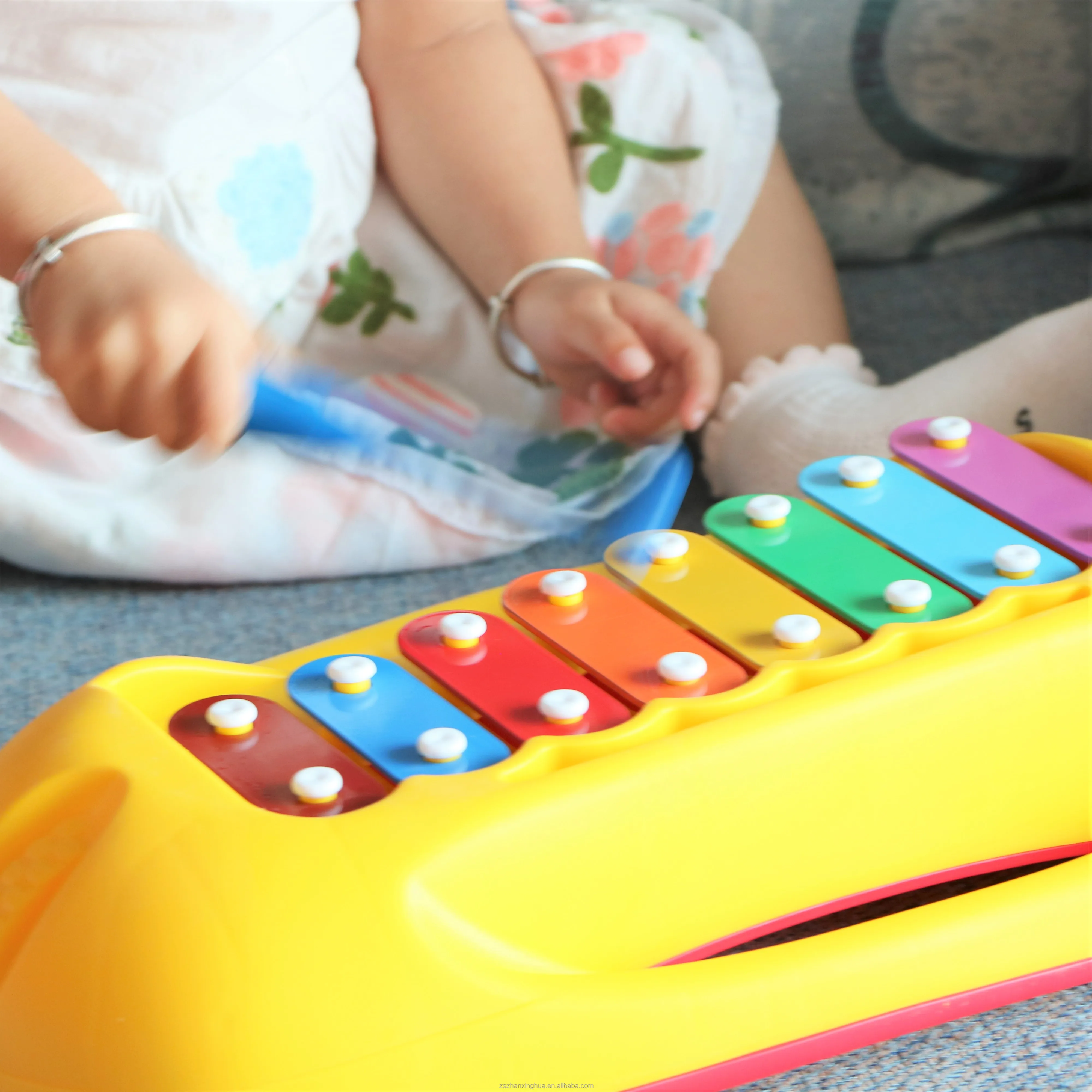 Baby Learning Educational Toys Wooden Toy 8 Tone Knocking Xylophone Piano Glockenspiel