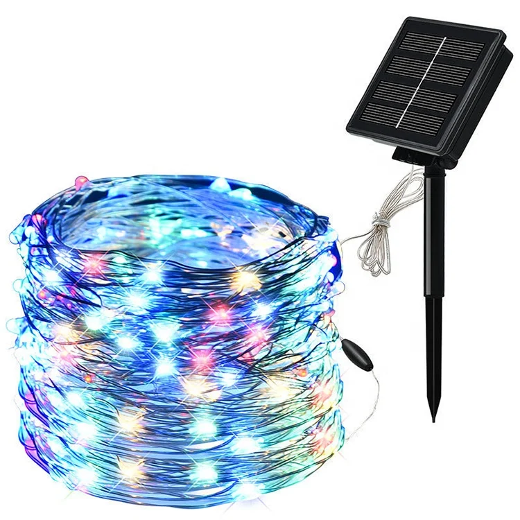 IP44 solar Led Rope Light Fairy Light Decoration Copper for Outdoor christmas lights led string