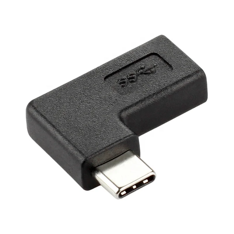 ULT-unite 90 Degree Right Angle USB C Adapter 10Gbps USB 3.1 Type C Male to Female Converter Adapter for MacBook Chromebook