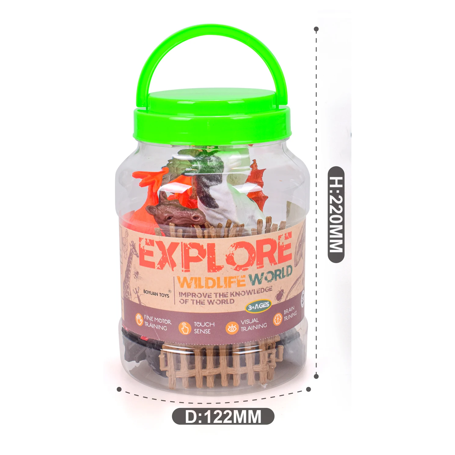 Ranch Animal Model Toy 3d Realistic Mini Animal Models Horse Chicken Dog Plastic Model Animals Small Toy For Children Gift