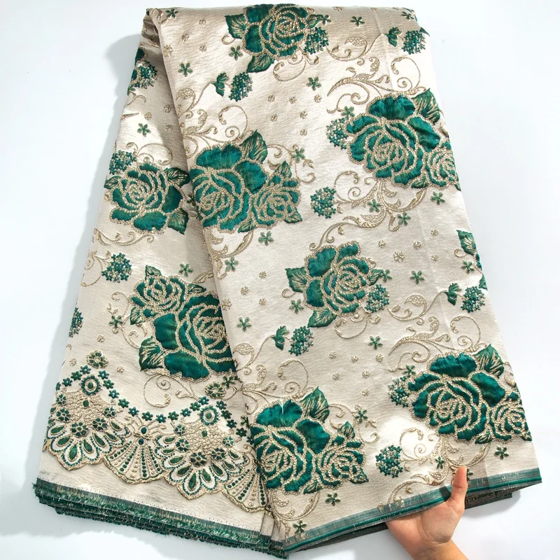 3749 Free Shipping High Quality African Lace Fabric French Brocade Lace Nigeria Net Jacquard Fabric For Women Evening Dresses