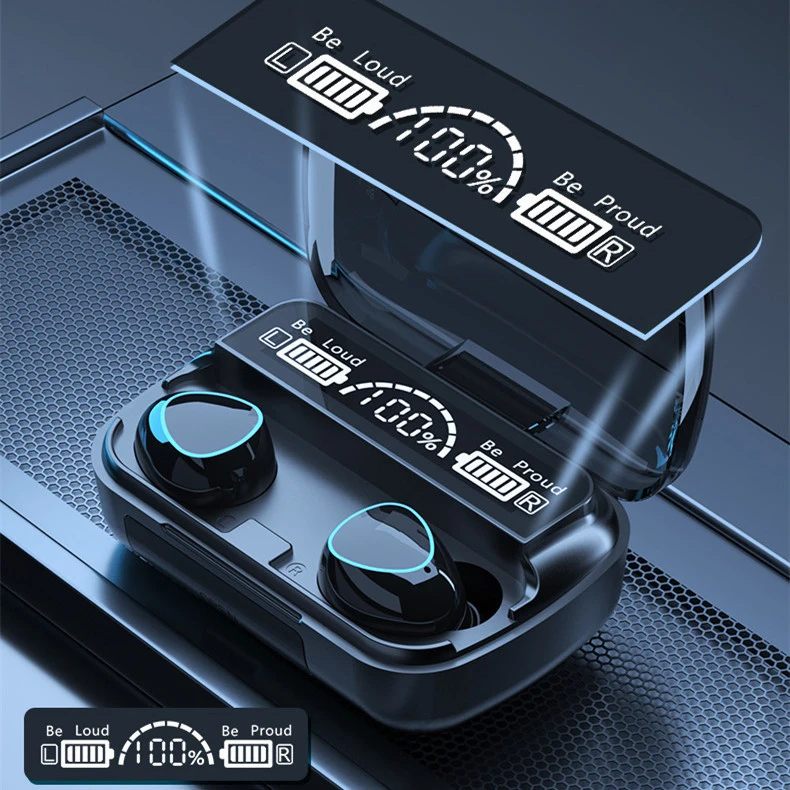 2022 new waterproof M10 TWS Earphone Gaming Headphone touch 3d surround sound sports wireless earphones headphones