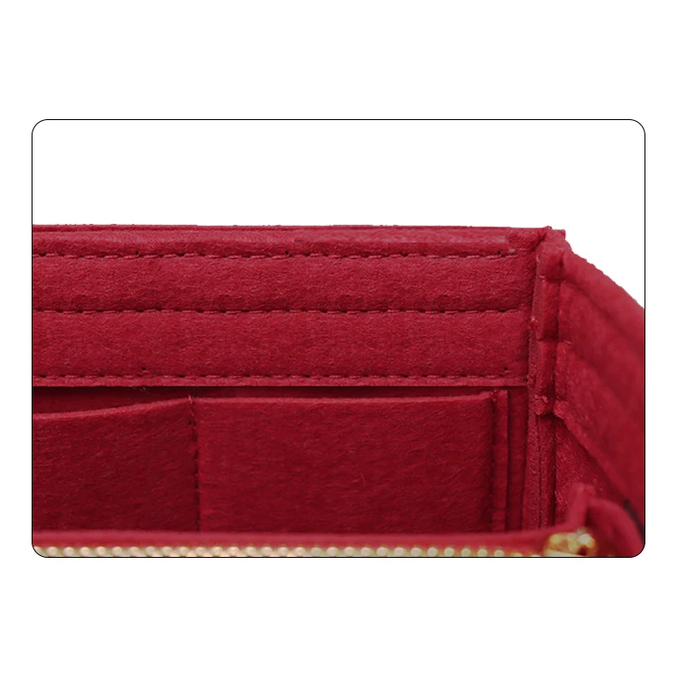 customization felt handbag organizer luxury purse hanging bag insert travel cosmetic bags bag inserter machine