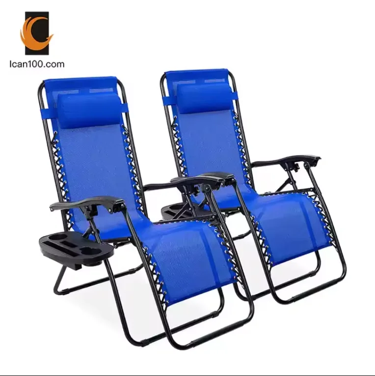 Adjustable Folding Zero Gravity Beach Chair Patio Outdoor Folding Recliner Chair Sun Lounge Chairs