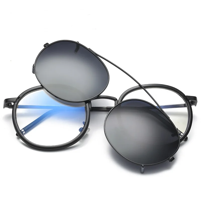Fashion polarizes metal frame sun glasses 2020 clip on sunglasses