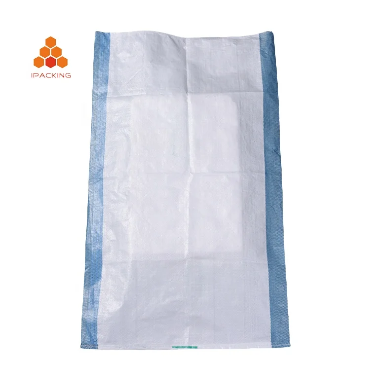 Factory price 25kg 50kg plain food grade packaging plastic pp woven flour sugar maize rice bags 100kg