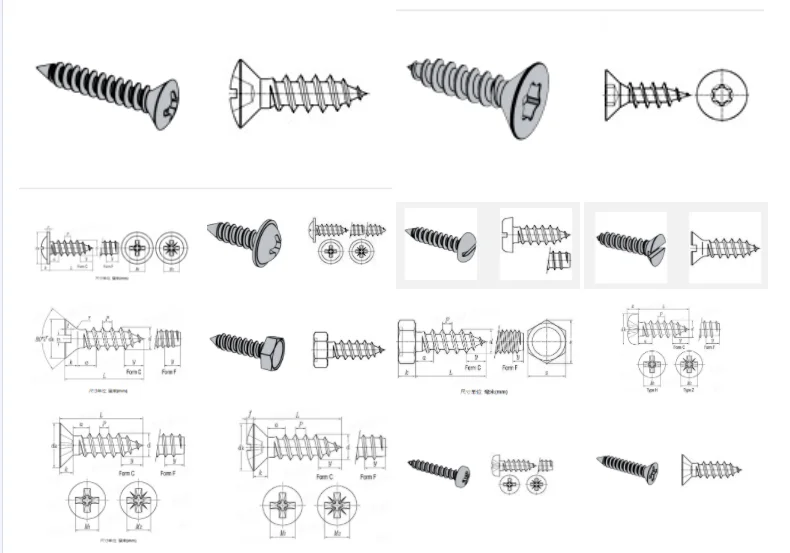 Black Phosplated Stainless steel 2mm imperial button head self tapping screws
