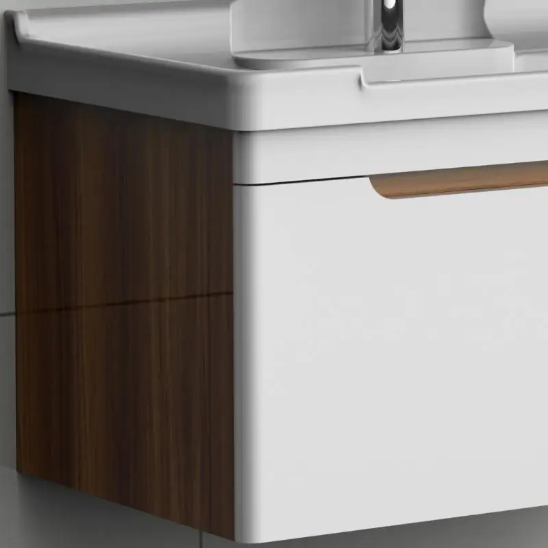 Simple design small size ceramic vanity top sink bathroom sink cabinets