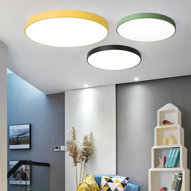 LED Light Ceiling Contemporary Ceiling Lamps for Dining Room Round Surface Mounted Ceiling Light Modern