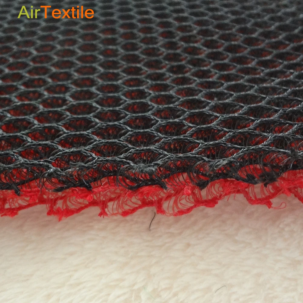 Honeycomb 3d mesh fabric for motorcycle safety helmet