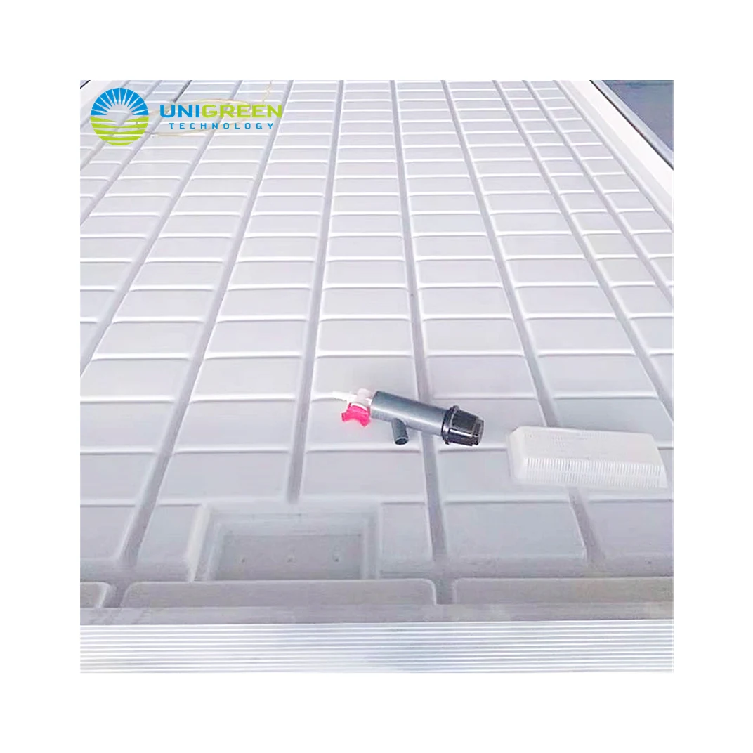 Quality Assurance Greenhouse ABS Tray Rolling Bench EBB and Rolling Table For Medical Plants and Flowers