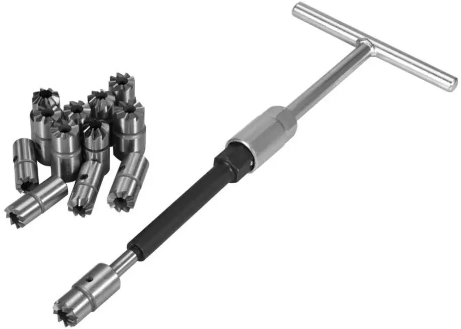 YIZHE 17Pcs Diesel Injector Seal kit Cutter Special Tools Injector Seat Injector Reamer Car Garage Vehicle Repair Tool