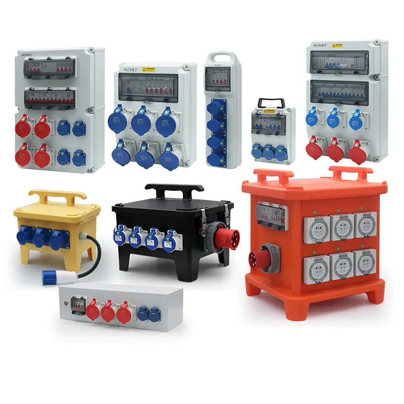 electrical power plastic distribution box black rack electrical distribution box 12v switchboard distribution box waterproof