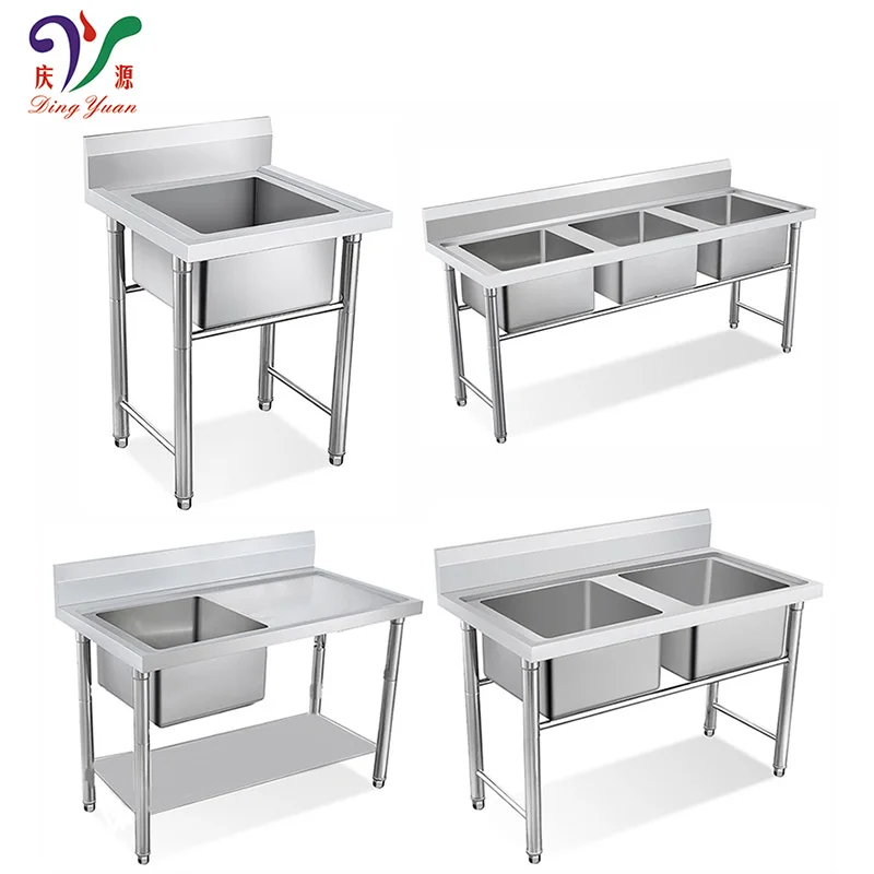 Производитель кухонной раковины, Коммерческая раковина из нержавеющей стали, роскошный ручной стол для раковины