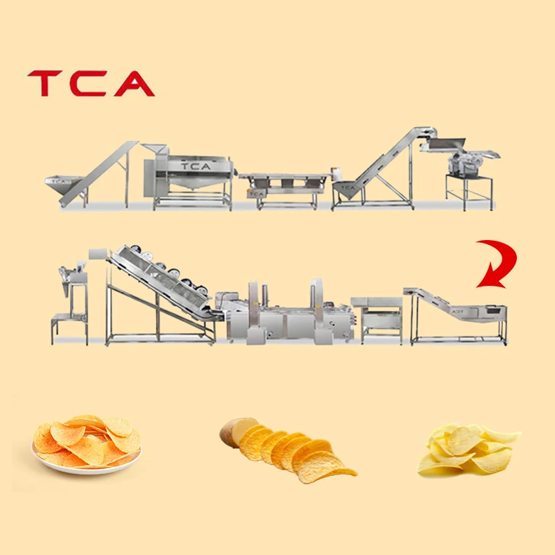 TCA  French Fry Making Line Plants Machine Frozen French Fries Production Unit