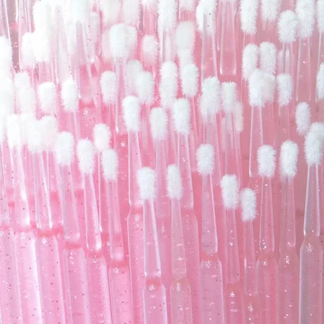 Hot Sale 100Pcs Disposable Crystal Micro Brushes Lash Applicator Tool Mascara Wands Brush