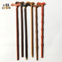 Wholesale wooden cane for old people popular handcrafted walking stick customized hardwood crutch