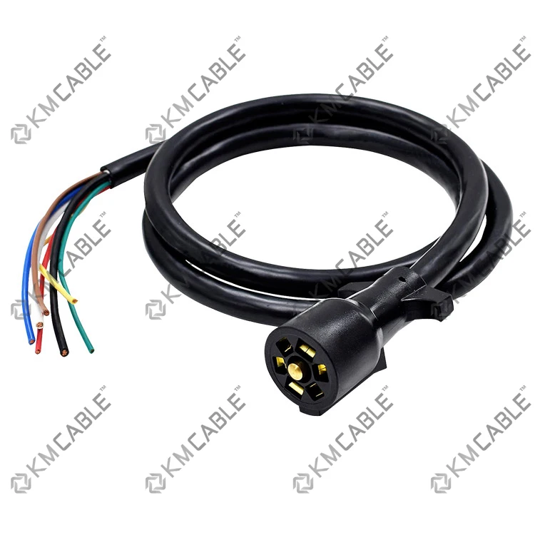 10 ~ 14AWG 7 контактный разъем шнур провод кабель 7 способ осветитель прицепа разъем проводки для RV стоп-сигнала контроль жгут проводов прицепа
