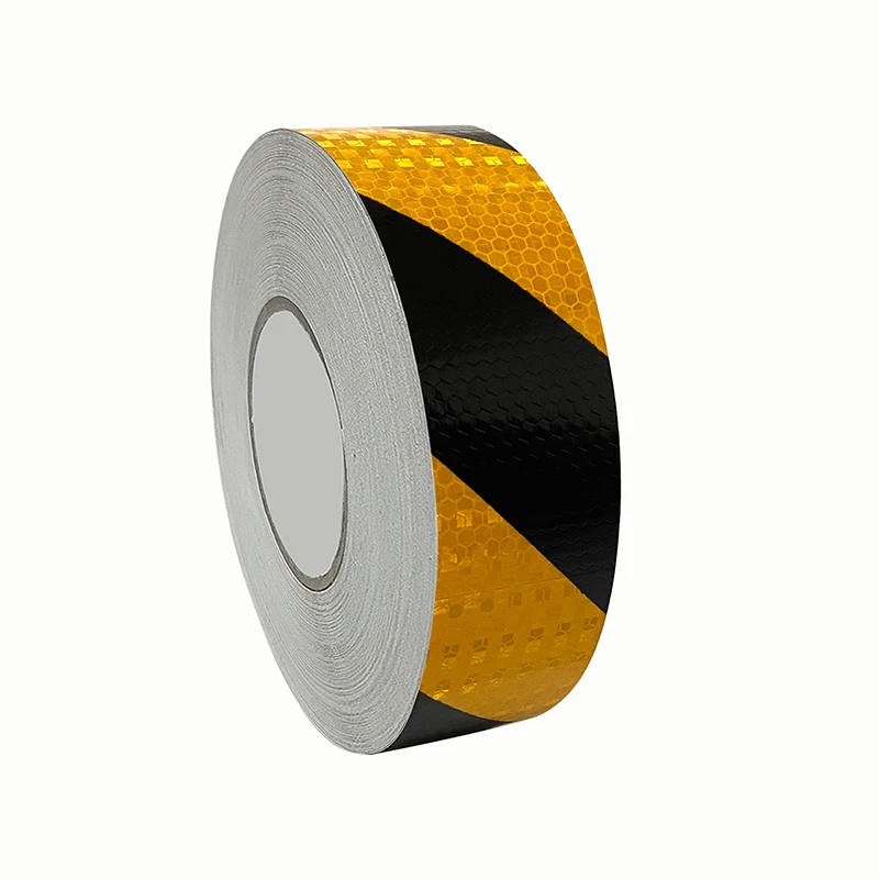 Checkered Decoration Orange High Visibility Road Marking Film Custom Printed Reflective Tape