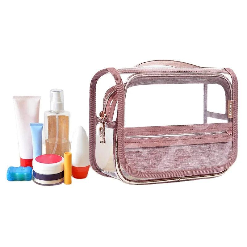 Women Girls Fashion Waterproof TPU  Travel Makeup Cosmetic Bags