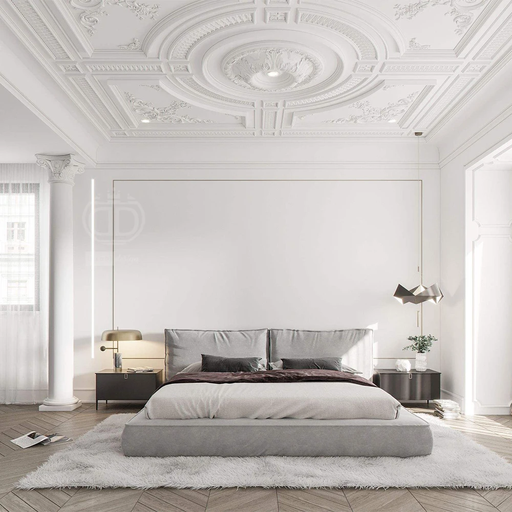 Latest designer bed bedroom furniture sets modern fabric leather luxury queen king size double bed