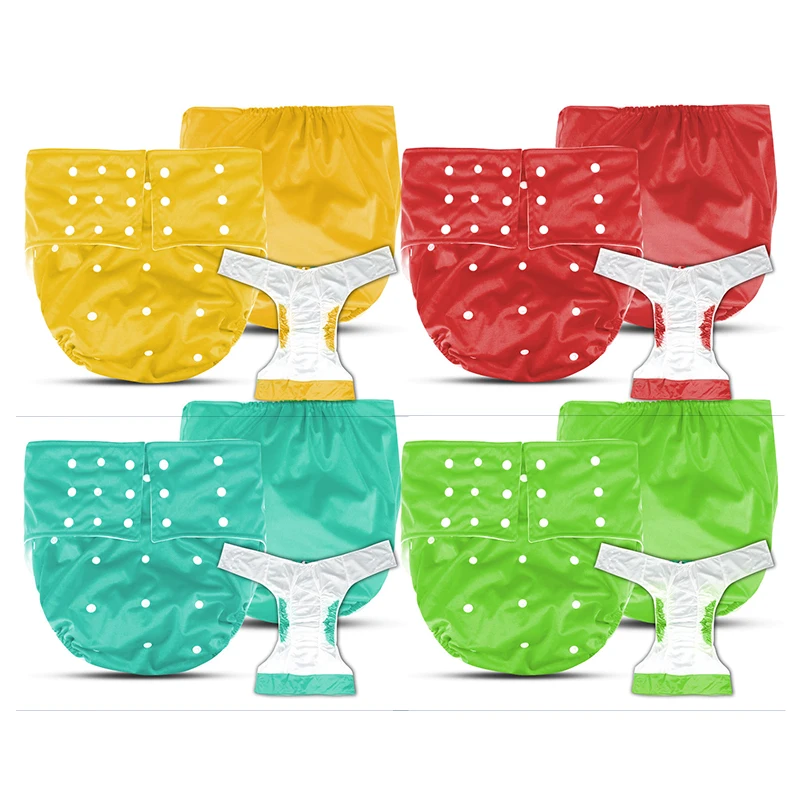 Waterproof Adult Cloth Diaper For Disabled Old Women And Men Reusable Adult Diaper Cloth Nappy