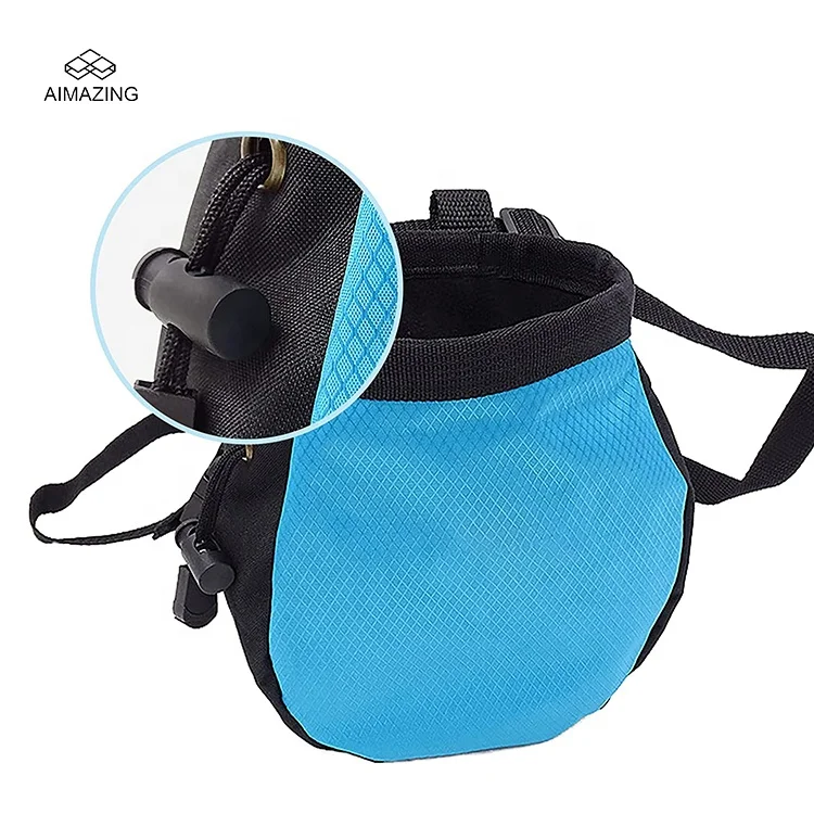 Professional Rock Climbing Gym Chalk Bag Magnesium Powder Storage Bags With Belt