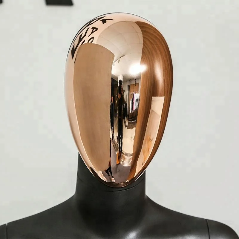 grey extension mannequin fiberglass men female mannequin curvy rose gold  head mannequin full body