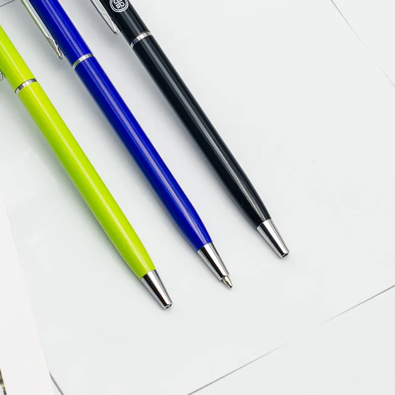 Slim Stylus Twist Pen Touch Screens Ballpoint Pen 2 in 1 Stylus Pens for iPad iPhone Tablet Laptops with Customized Logo