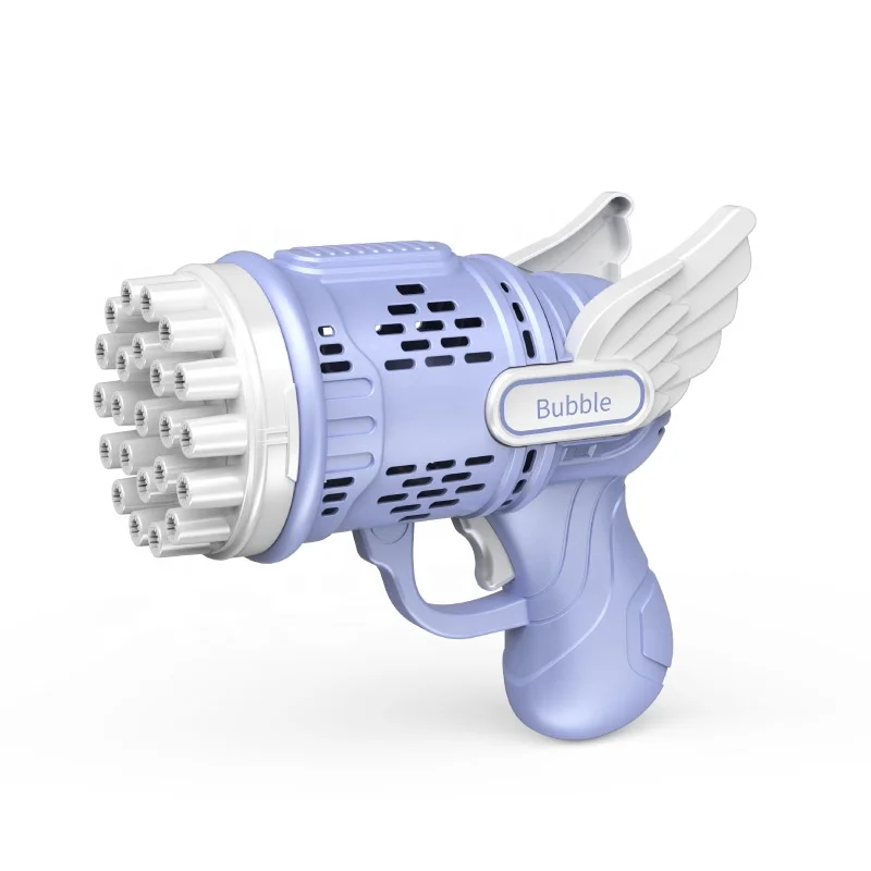 2022 Hot Selling Summer Outdoor toys Rocket Gatling Bubble gum Machine 23 Holes Super Multi-Bubble Automatic Bazooka Bubble Guns
