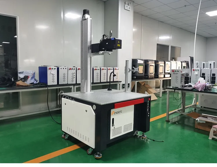 Pratt Fiber Laser Marking Machine Metal Stainless Steel Manufacturing Industry Silver Raycus 30 Watt Fiber Laser Marking Machine