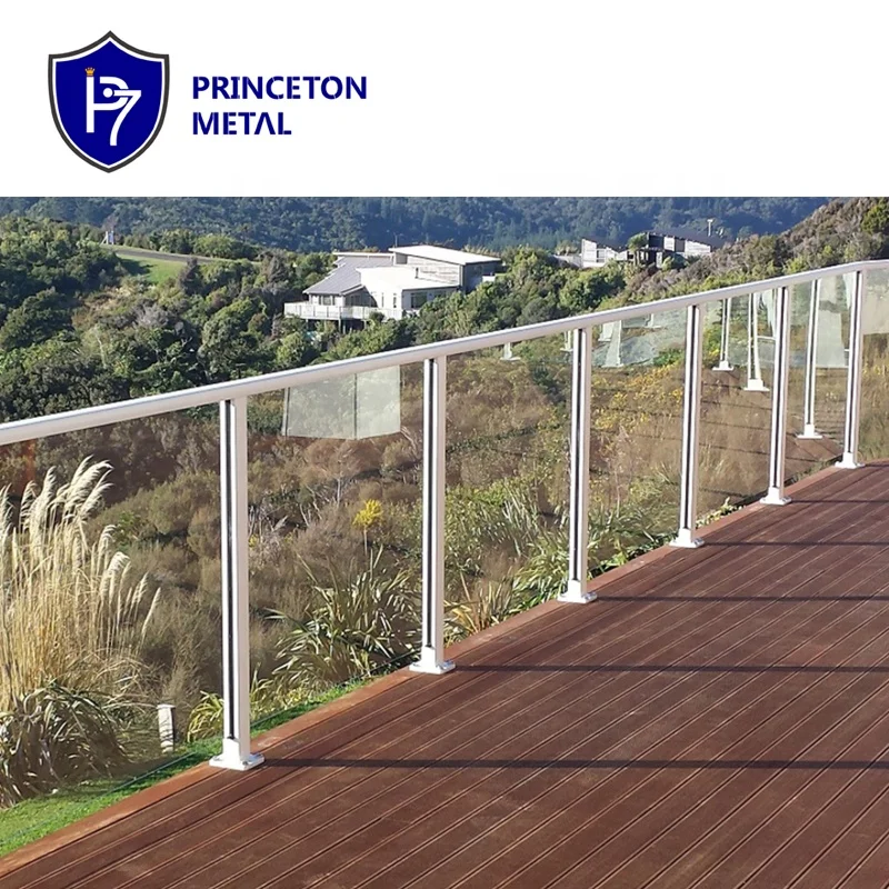 Aluminum glass railing with new design
