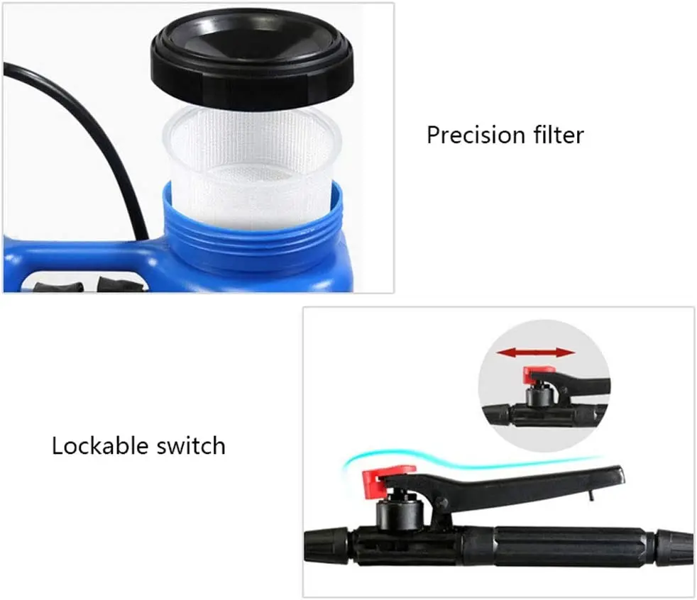 Customizable capacity 4 Adjustable Spray Nozzles Large diameter piston pump backpack agricultural pesticide sprayer