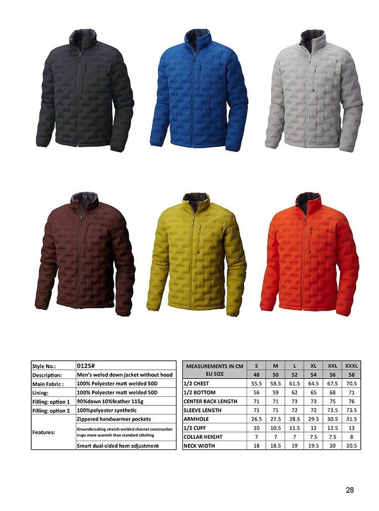 Custom Japan Hot Sale Seamless Printing logo Down Jacket