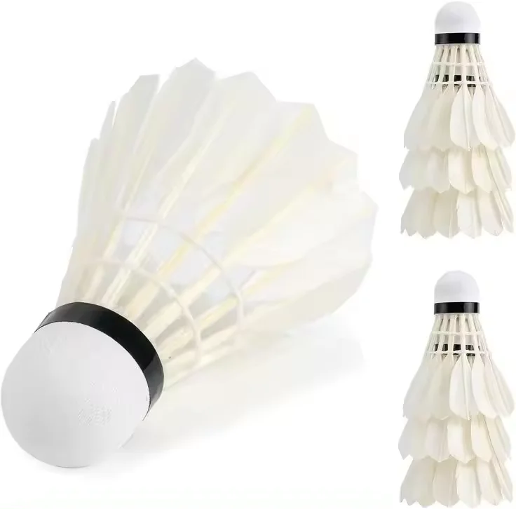 Manufacturer China OEM Customization Wholesale Class A Tournament Goose Feather Material Badminton Shuttlecock