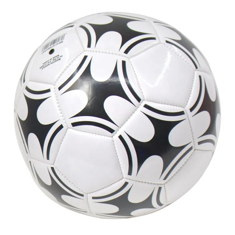 PVC white number 5 cheap soccer ball leather training football felt ball soccer ball