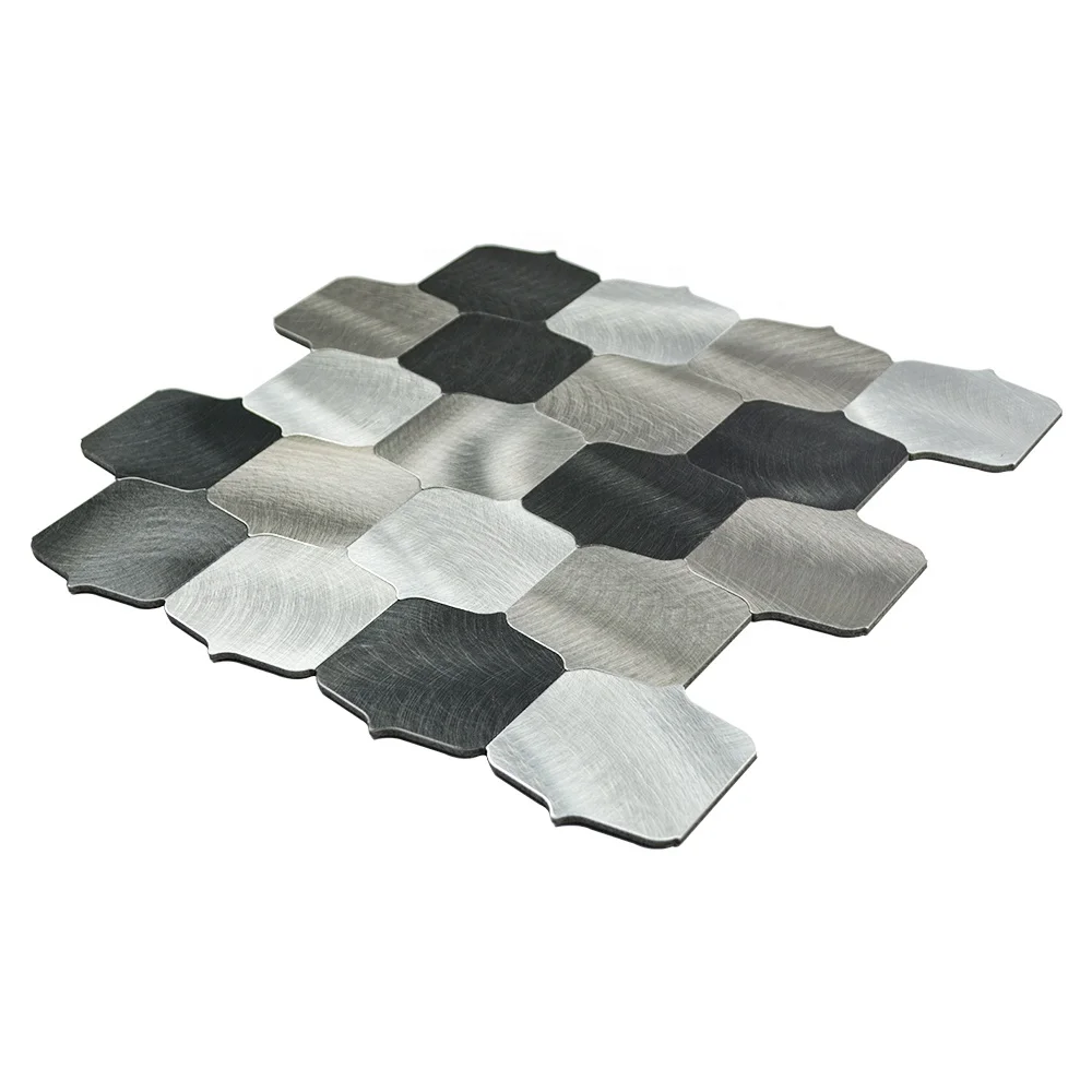 Детали специальной формы из алюминивая мозаика самоклеящаяся плитка для кухни