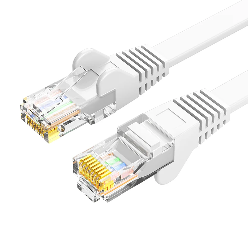 Factory Price Flat Cat5E Ethernet UTP 0.5 m 1m Patch Cord Slim Cat5e Patch Cable
