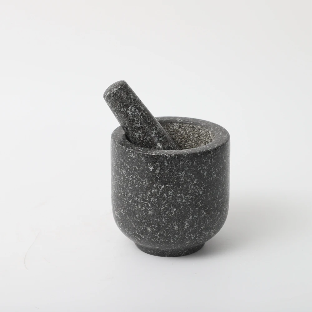 Hot Selling Factory Natural Granite Pestle and Mortar Stone Mortar and Pestle set