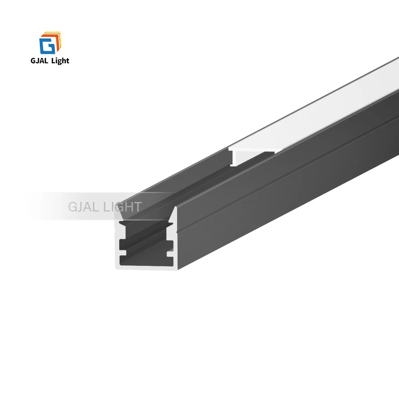 TX037 10*10mm alu led profile for led cabinet corner cheap price PC cover aluminum led channel